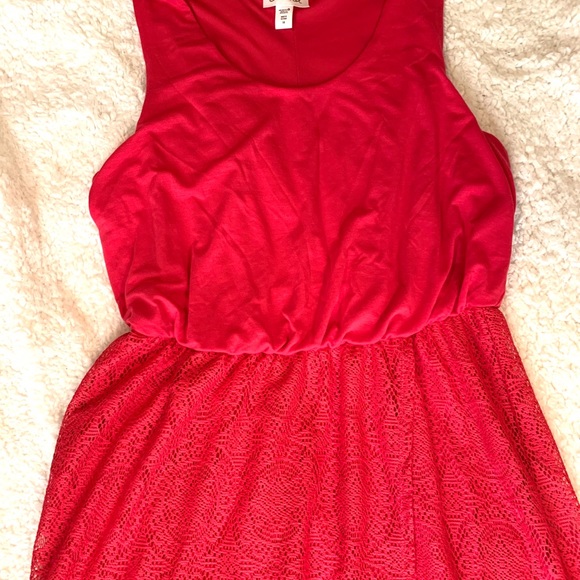 NWT Red Crochet Lace Maxi Dress Sleeveles Sz 1X-2X - Picture 3 of 9